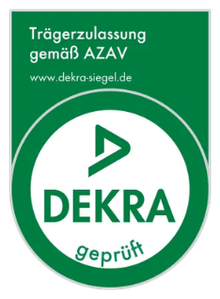 DEKRA geprüft — Trägerzulassung gemäß AZAV